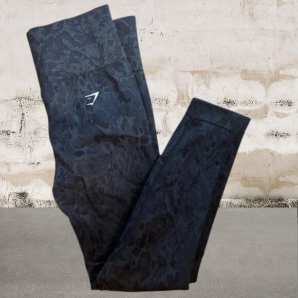 Gymshark Adapt Animal Seamless Leggings Womens Large Wild Black Size Small - Picture 3 of 4